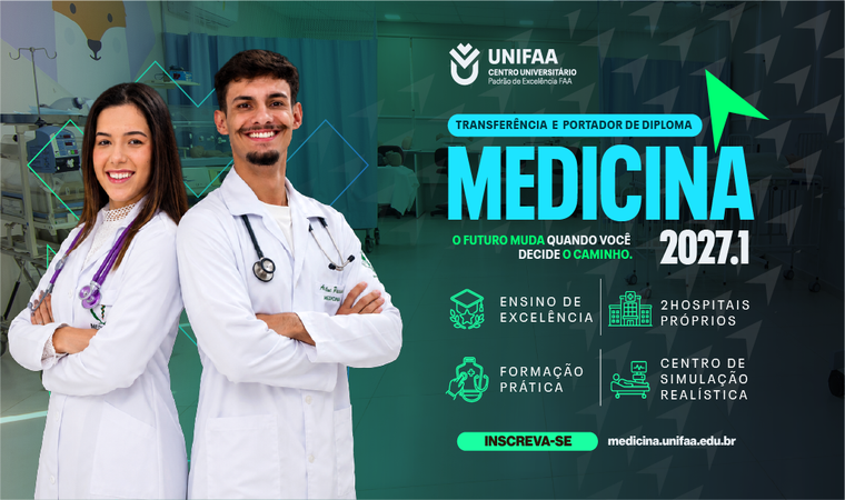 Inscrição Transferência e reingresso Medicina 2027.1